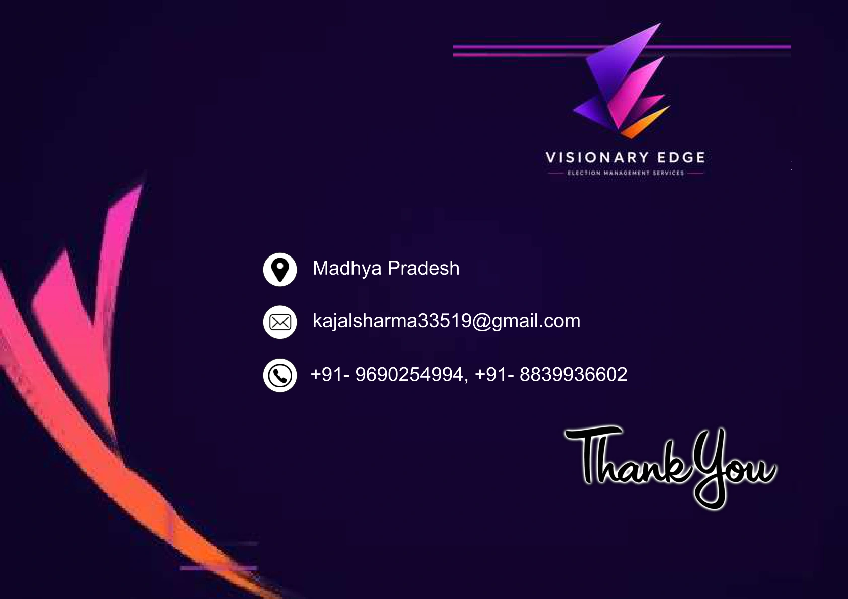 Thank You signature