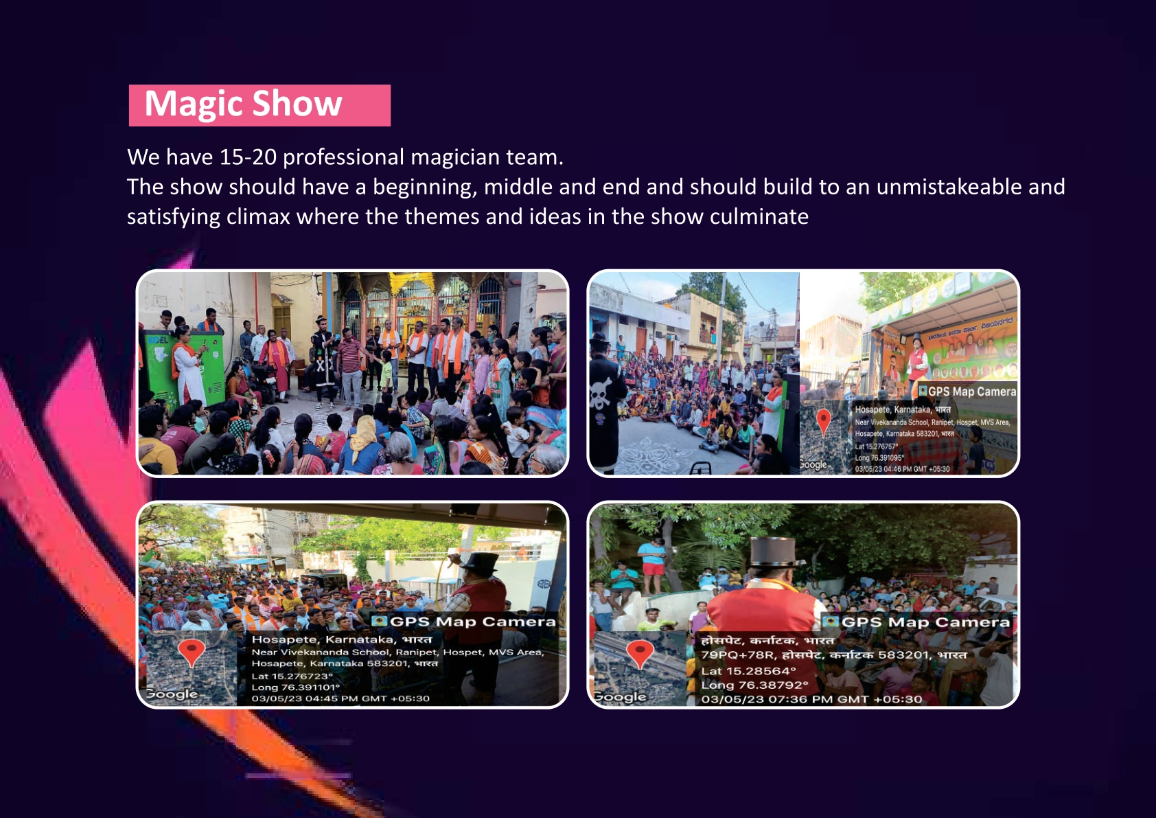 Magic Show Background